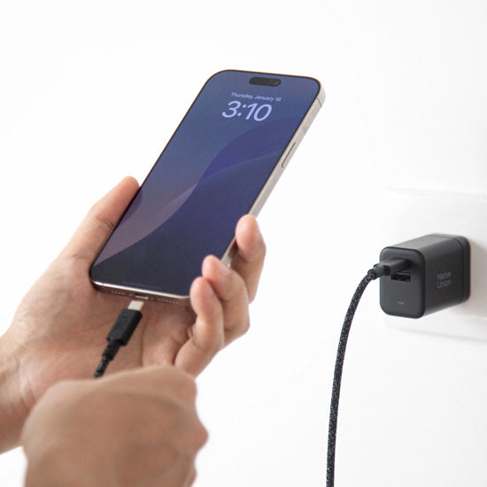 Carregador rápido GaN PD 45W 1C + 1A Preto