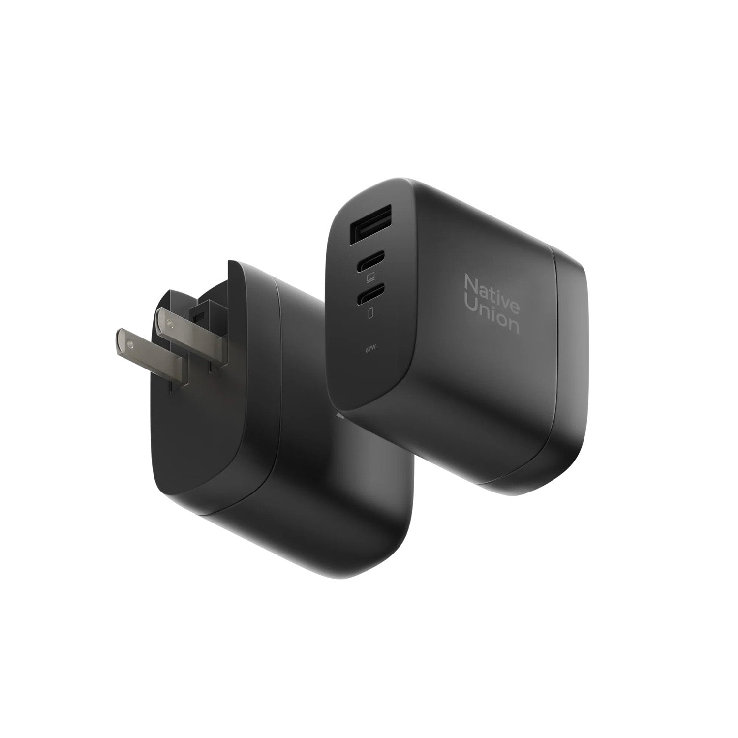 Carregador Fast GaN PD 67W (3 portas) Preto