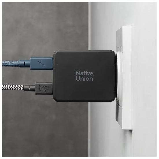 Carregador Pocket GaN 65 W USB-C duplo, Preto