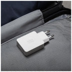Carregador Pocket GaN 65 W USB-C duplo Branco