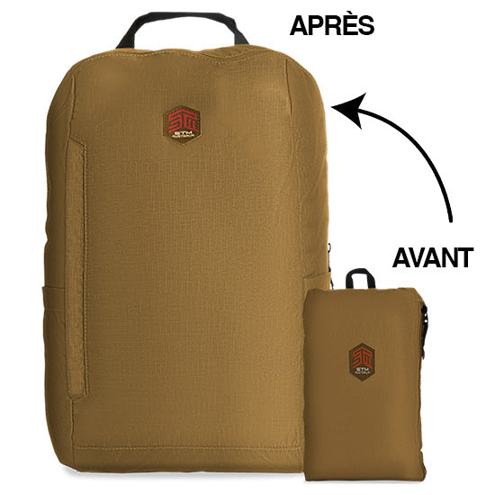 Mochila inflável 15L Café