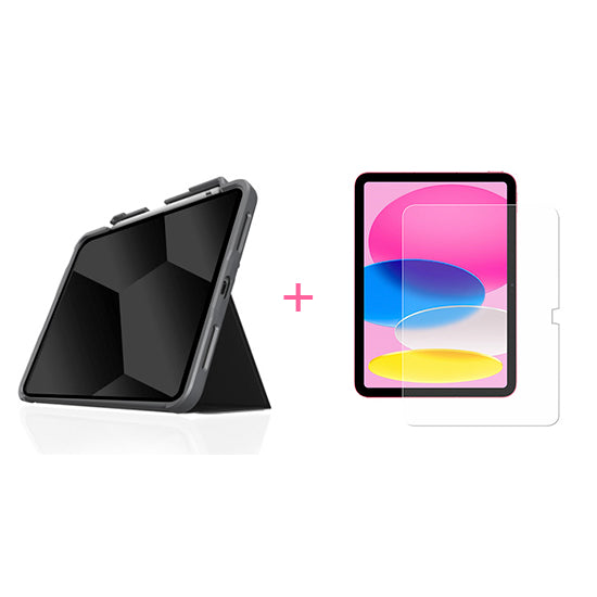 Bundle Dux Plus STM EDU Preto + vidro MW para iPad 10.9 & 11