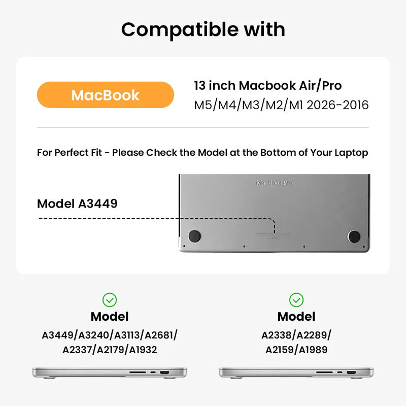 Capa Defender-A13 MacBook Air e Pro 13" Areia