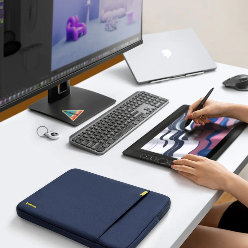Capa Defender-A13 para MacBook Air e Pro de 13" Azul Marinho