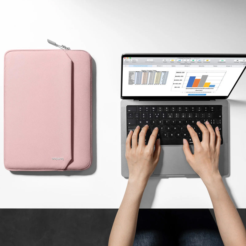 Capa Light-A18 para MacBook Air e Pro 13" (M5/M4/M3) Rosa