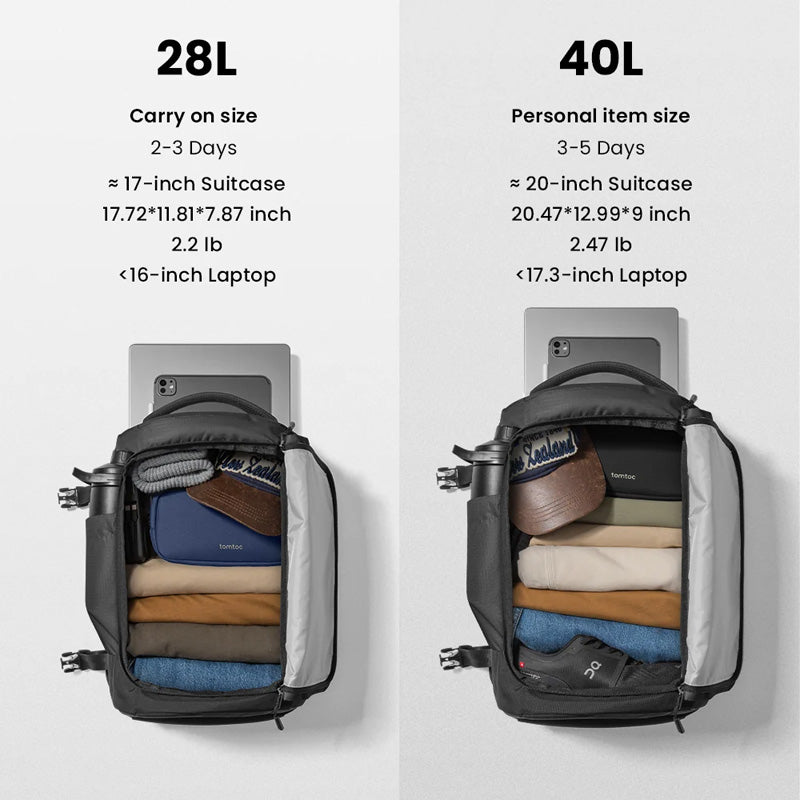 Mochila de viagem para portátil Navigator-T66 Liteway 28L Preta