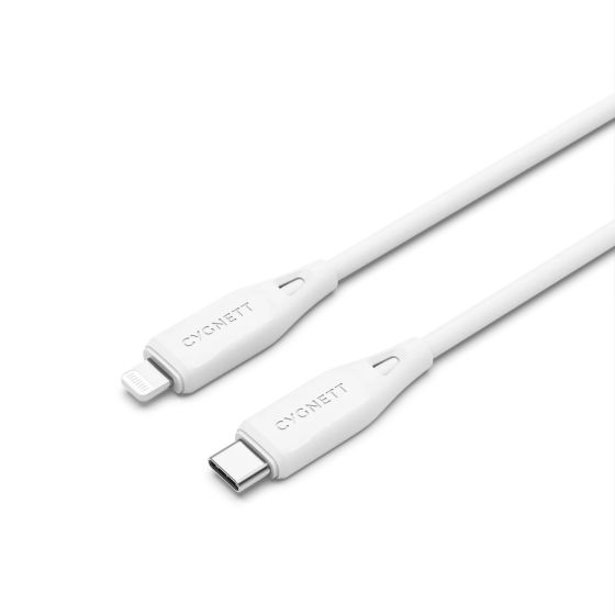 Essential Lightning to USB-C cable (1m) White - Cygnett