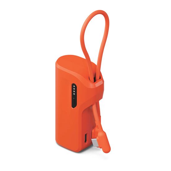 Thumboost Power Bank 5,000mAh + USB-C Cable Combo Orange - Cygnett