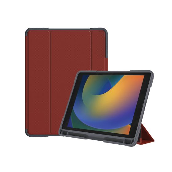 Folio Academy iPad 10.2 (7/8/9th gen) Vermelho Polybag - MW