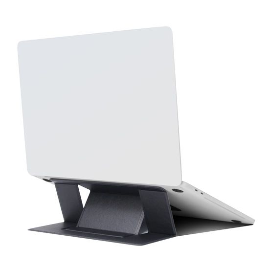 Adhesive stand for laptop Anthracite Polybag  - MW for Business