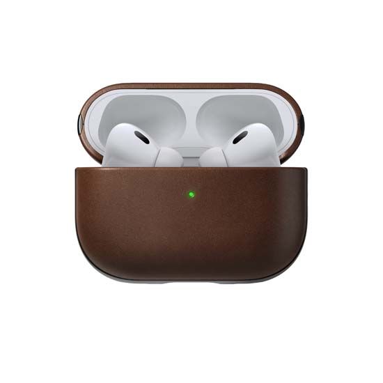 Capa Modern Leather AirPods Pro 2 Brown - Nomad