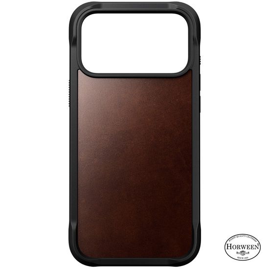 Rugged Leather Case Horween iPhone 17 Pro Max Rustic Brown - Nomad