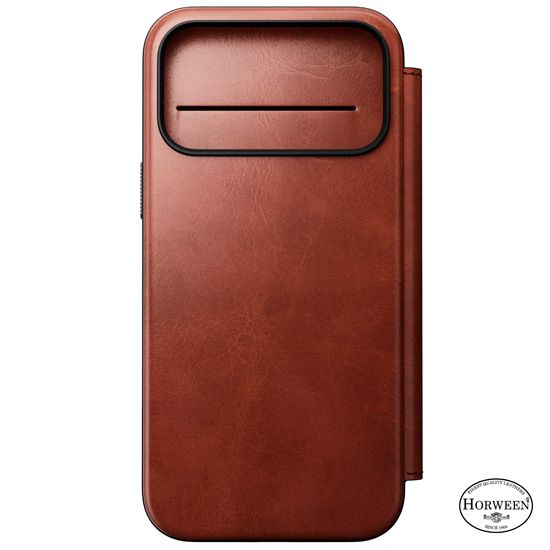 Leather Folio Modern Horween iPhone 17 Pro Max Olde Dublin - Nomad
