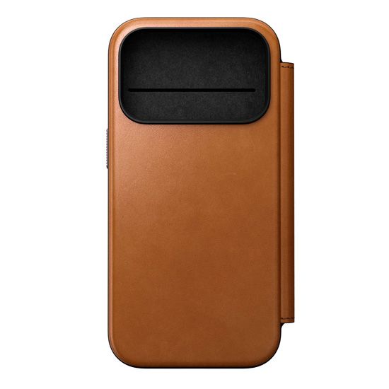 Modern Leather Folio iPhone 17 Pro Tan - Nomad
