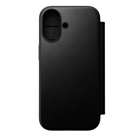 Modern Leather Folio iPhone 17 Black - Nomad