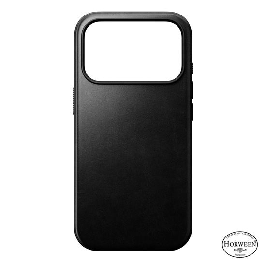 Leather Case Modern Horween iPhone 17 Pro Black - Nomad