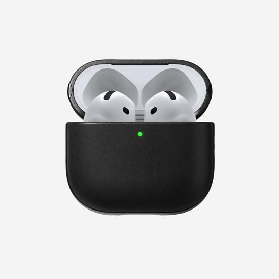 Modern Leather Case AirPods 4 Black - Nomad