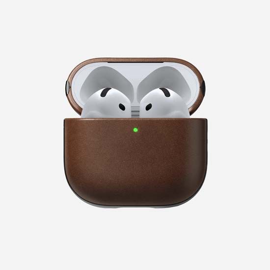 Modern Leather Case AirPods 4 Brown - Nomad