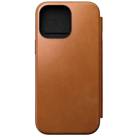 Modern Leather Folio iPhone 16 Pro Max English Tan - Nomad