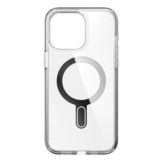 Presidio Click-Lock iPhone 15 Pro Max Clear/Silver - Speck