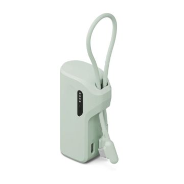 Thumboost Power Bank 5,000mAh + USB-C Cable Combo Green