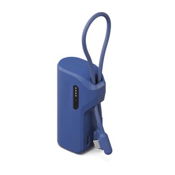 Thumboost Power Bank 5,000mAh + USB-C Cable Combo Bleu