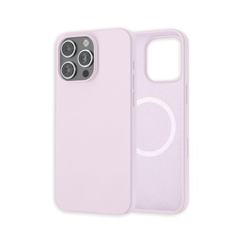 Coque silicone MagSafe iPhone 16 Pro Max Lilas