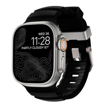 Rocky Point Band 44/45/46/49mm Carbon Black/Natural Hardware