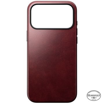 Leather Case Modern Horween iPhone 17 Pro Max Burgundy