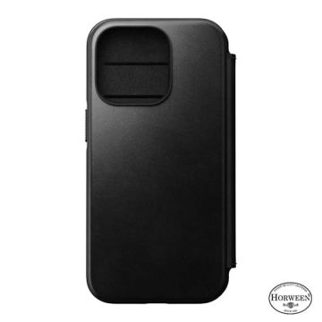 Modern Horween Folio MagSafe iPhone 14 Pro Black