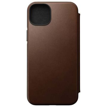 Modern Folio MagSafe iPhone 14 Plus Brown