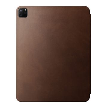 Capa magnética em pele iPad Pro 12.9 (6ª/5ª/4ª/3ª gen) Marron