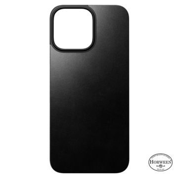 Magnetic Leather Back case iPhone 16 Pro Max Black