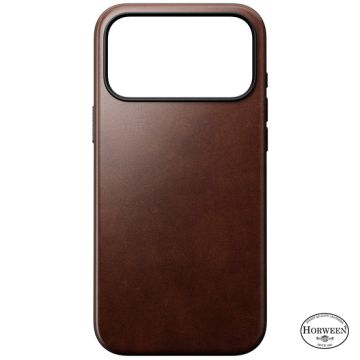 Leather Case Modern Horween iPhone 17 Pro Max Rustic Brown