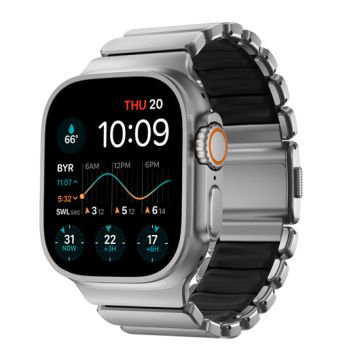 Stratos Band 49mm Natural Titanium/Black KFM
