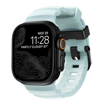 Rocky Point Band 44/45/46/49mm Icy Blue Glow/Black Hardware