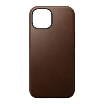 Modern Leather Capa iPhone 15 Brown