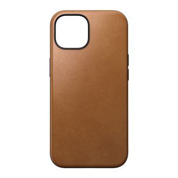 Modern Leather Capa iPhone 15 English Tan