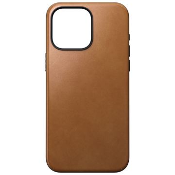Modern Leather Capa iPhone 15 Pro Max Pro English Tan