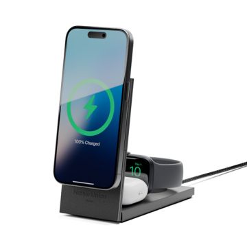 Rise 3-in-1 Qi2 Magnetic Wireless Charger Black